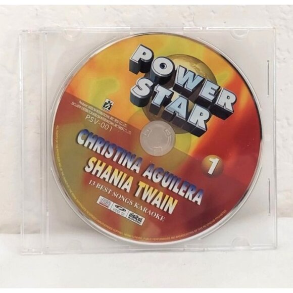 Power Star Volume 1 Karaoke CDG PSV-001 Christina Aguilera Shania Twain 13 Songs - Picture 1 of 4